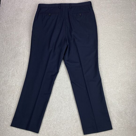Banana Republic Italian Wool Dress Pant Mens 36 (Fits 38)  Blue Marzotto Stretch - Picture 6 of 14